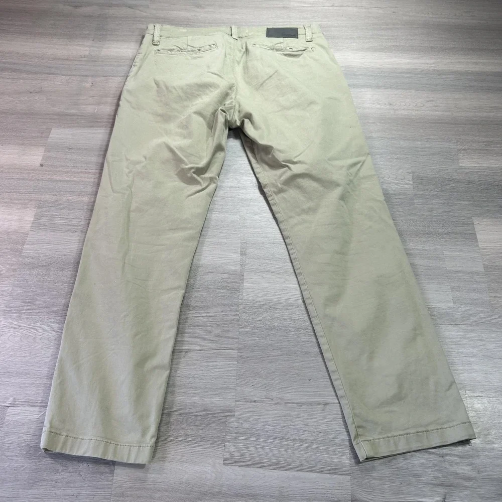Mavi Pants Mens 34x30 Beige Edward Slim Straight Chino Casual Stretch Canvas